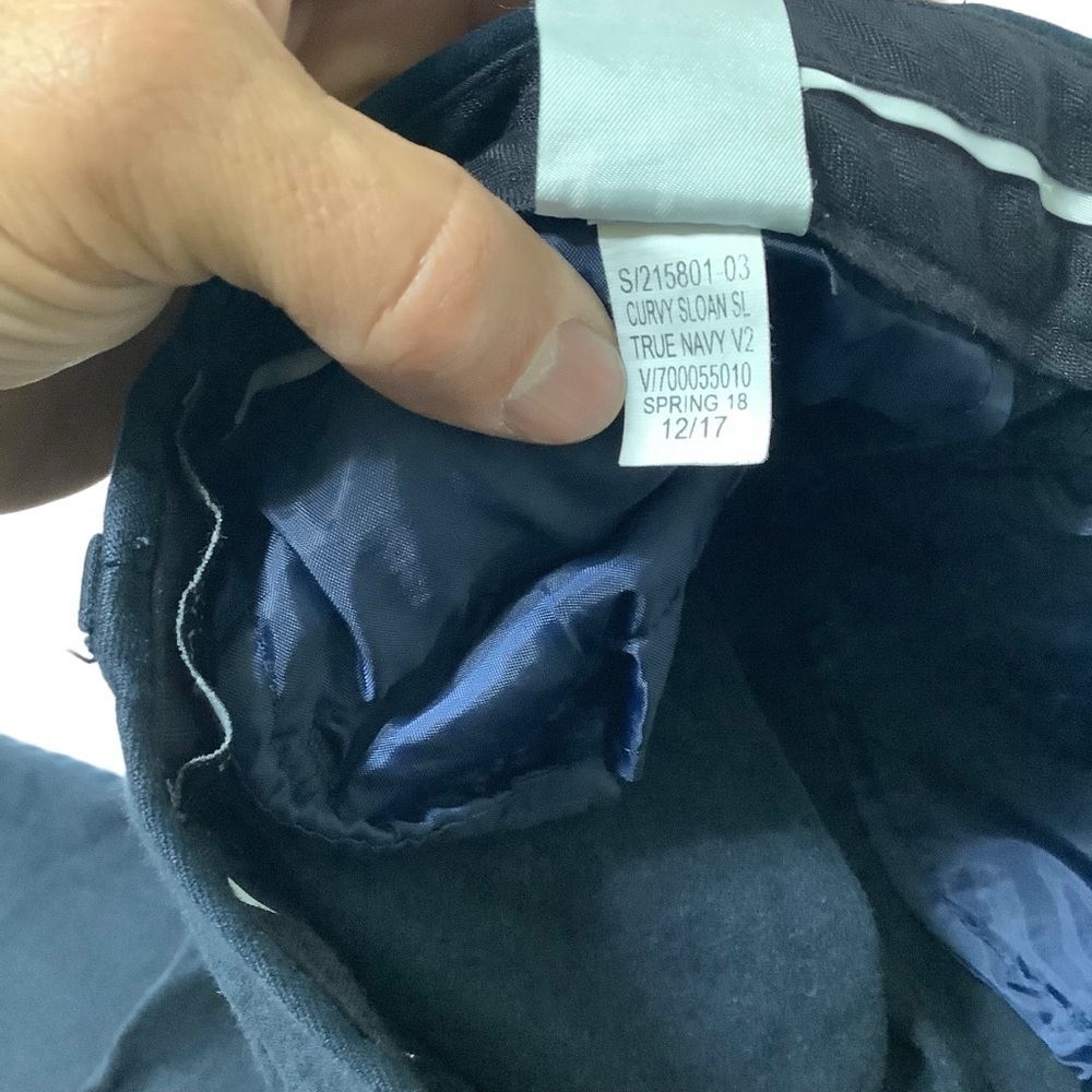 Banana Republic Factory Pant Sz 4 Curvy Fit Sloan Cropped Slack True Navy Blue - Picture 6 of 8
